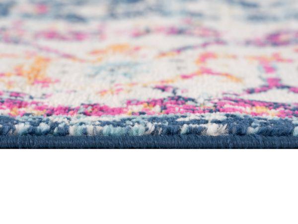 Savannah Collection Oriental Area Rug and Runner, Navy