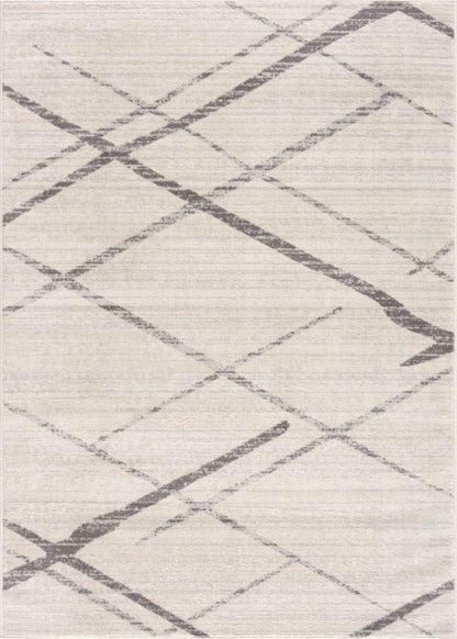 Tapis beige contemporain abstrait Savannah