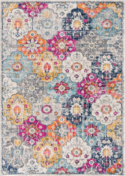 Savannah Mid-Century Modern Contemporary Rust Rug