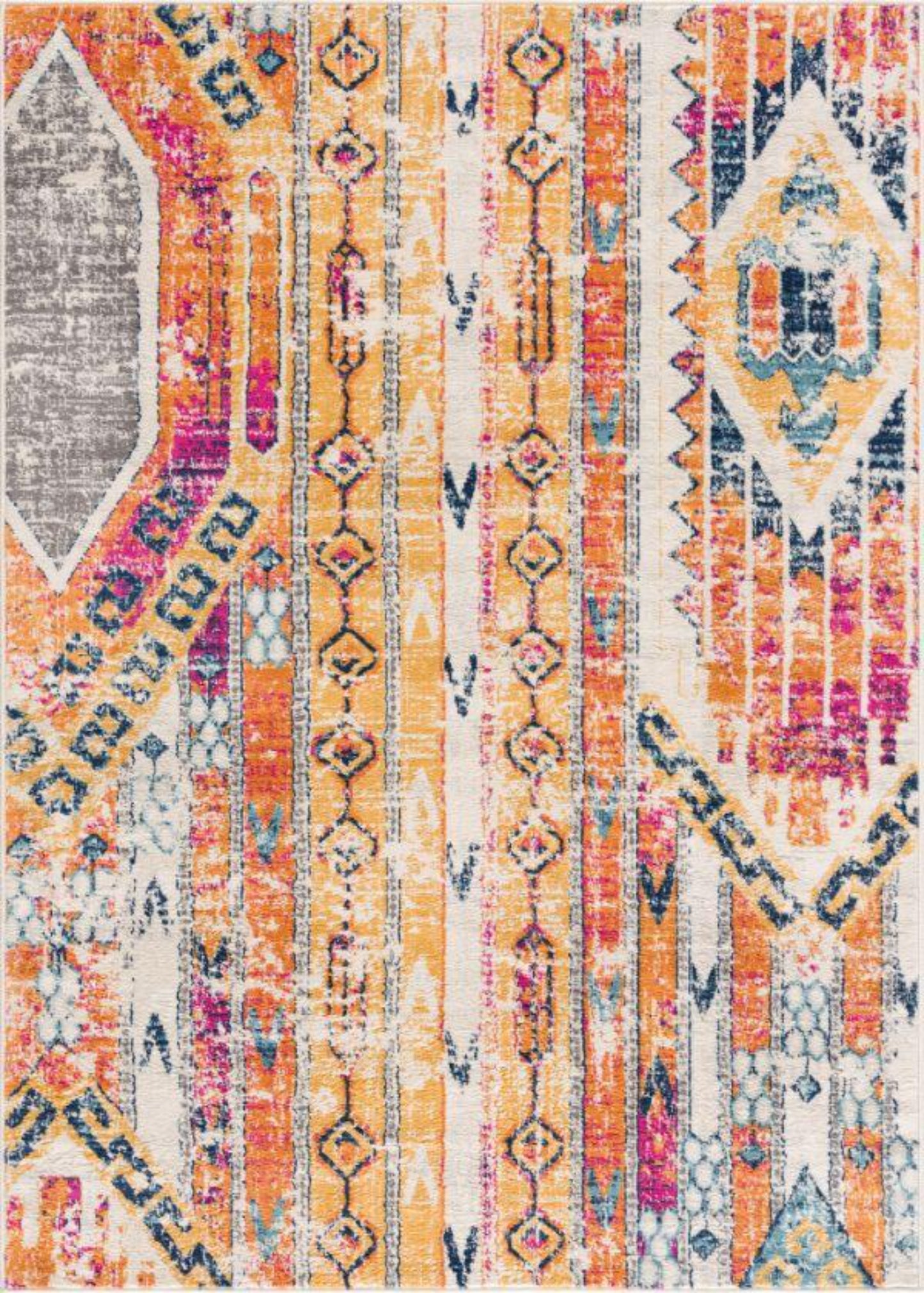 Savannah Boho Modern Yellow Rug