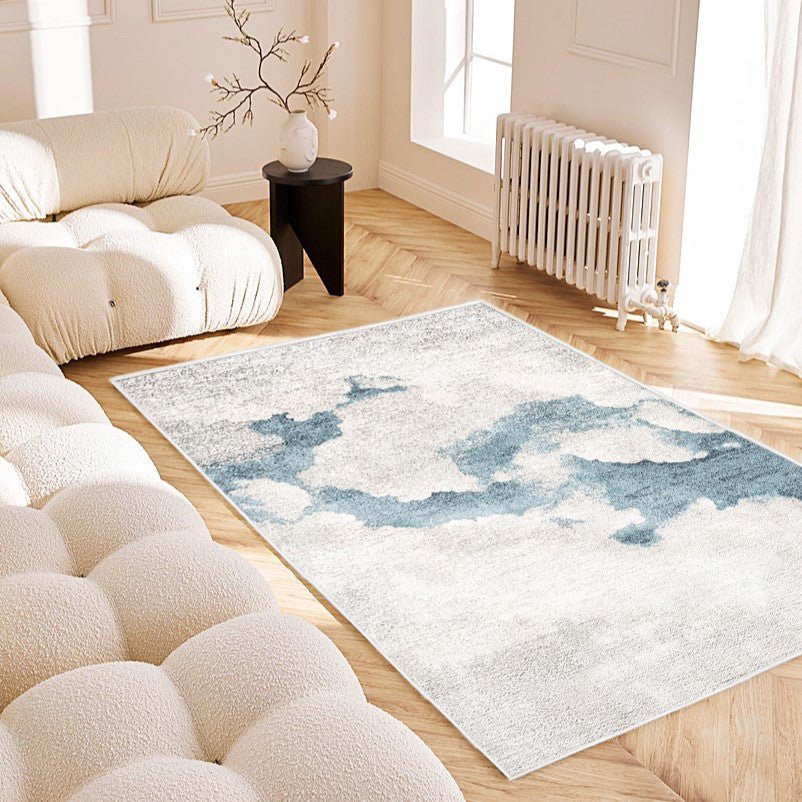 Tapis Mirage Cloud River Bleu