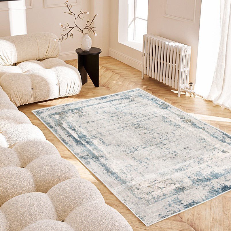 Mirage Abstract Blue Rug