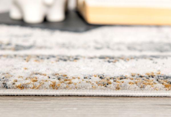 Mizu Abstract Contemporary Beige and Grey Indoor Rug