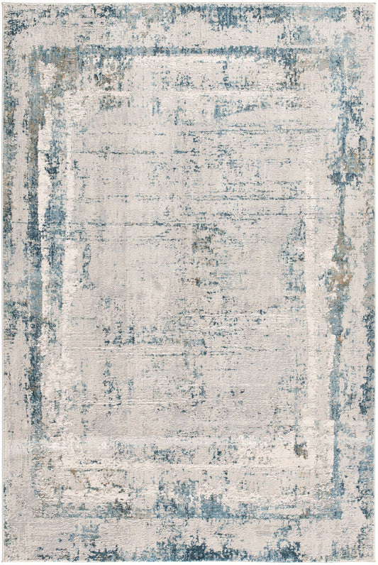 Tapis bleu abstrait Mirage