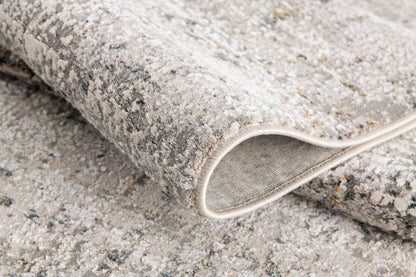 Mirage Collection Modern Abstract Area Rug, Cream Grey