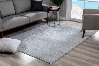Oasis Collection Modern Abstract Area Rug, Blue