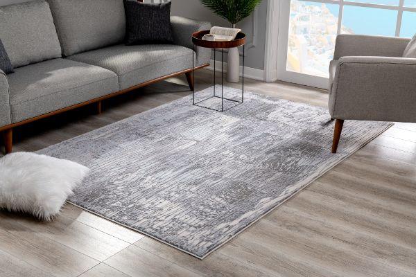 Oasis Collection Modern Abstract Area Rug and Runner, Blue