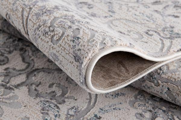 Oasis Collection Modern Abstract Area Rug, Cream