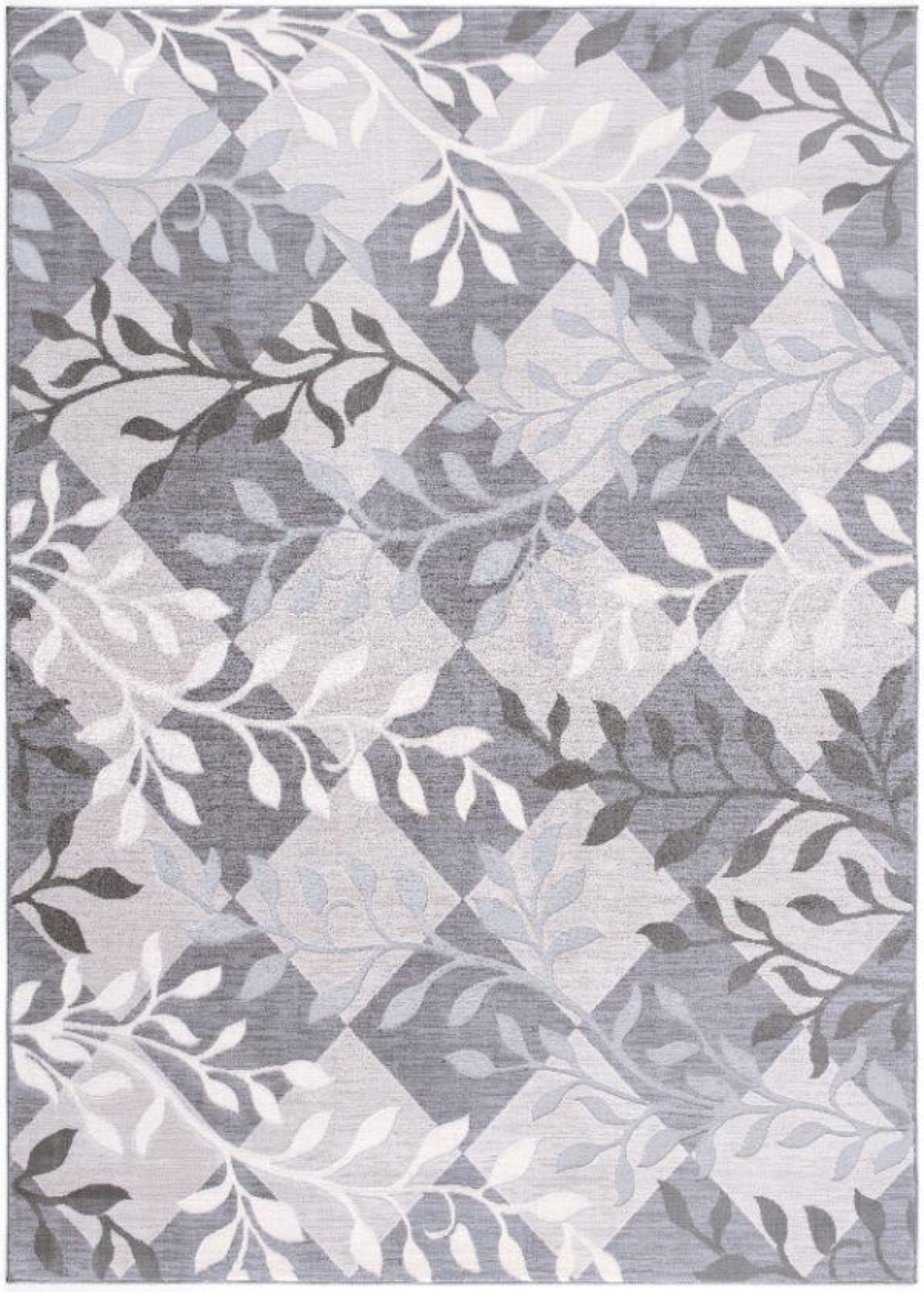 Contemporary Abstract Floral Indoor Area Rug