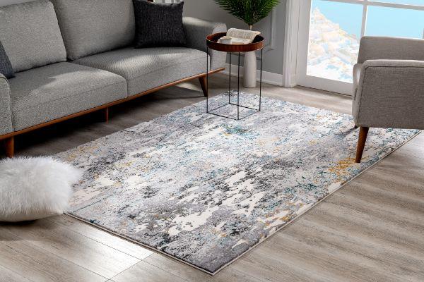 Oasis Collection Modern Abstract Area Rug, Multicolor