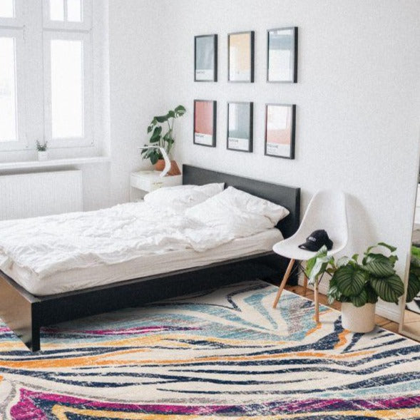 Contemporary Boho Zebra Indoor Area Rug