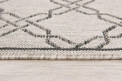 Vista Collection Modern Trellis Doormat, Area Rug And Runner, Grey