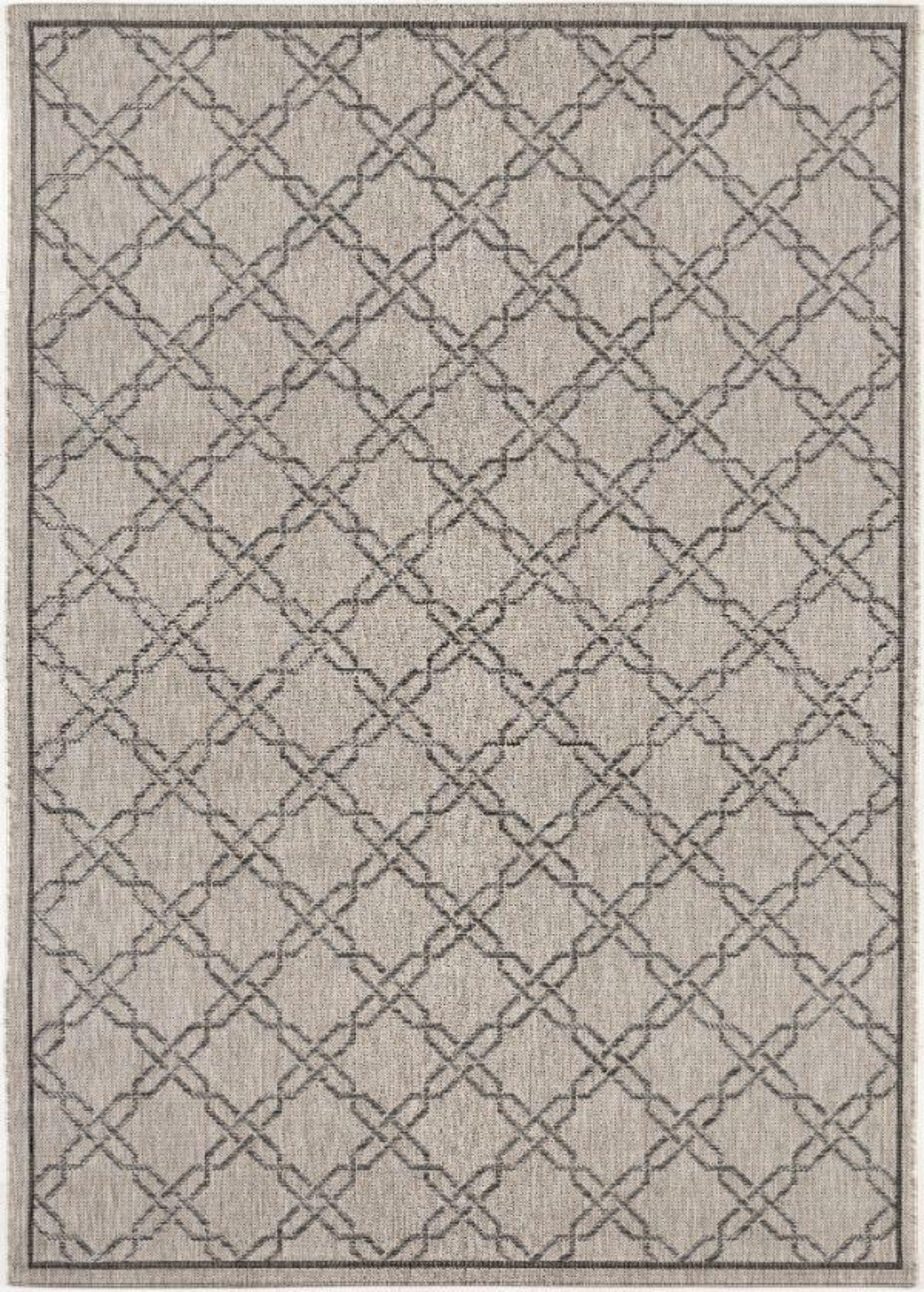 Modern Geometric Checkered Indoor/Outdoor Area Rug