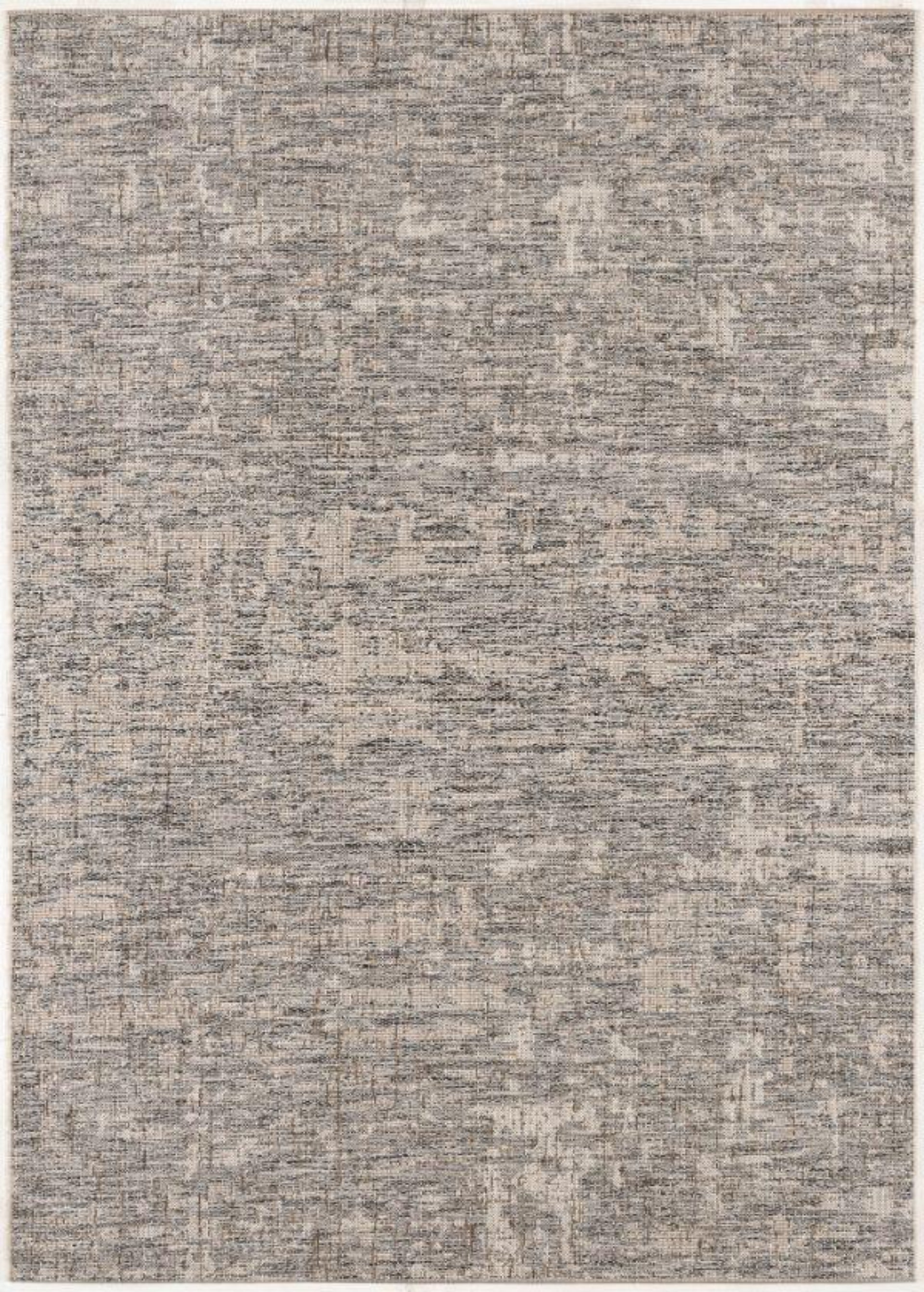 Plain Geometric Grey Indoor/Outdoor Area Rug