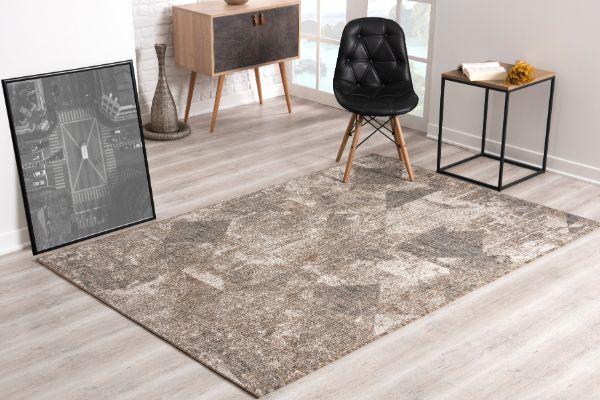Vista Collection Modern Abstract Area Rug and Runner, Ivory