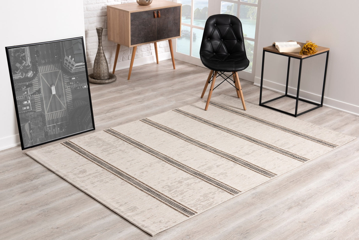 Vista Coastal Modern Beige Rug