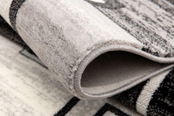 Montage Collection Modern Geometric Area Rug and Runner, Grey
