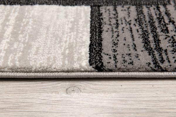 Montage Collection Modern Geometric Area Rug and Runner, Grey