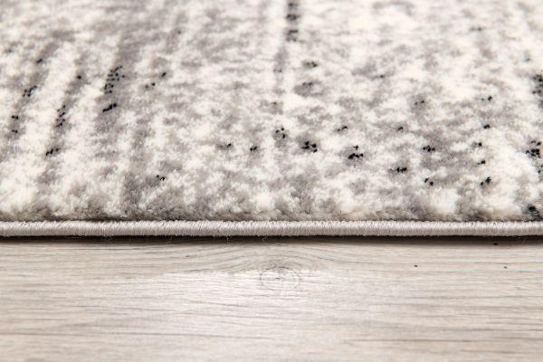 Mawari Abstract Contemporary Grey and Black Indoor Rug