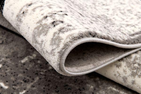 Montage Collection Modern Abstract Area Rug And Runner , Grey