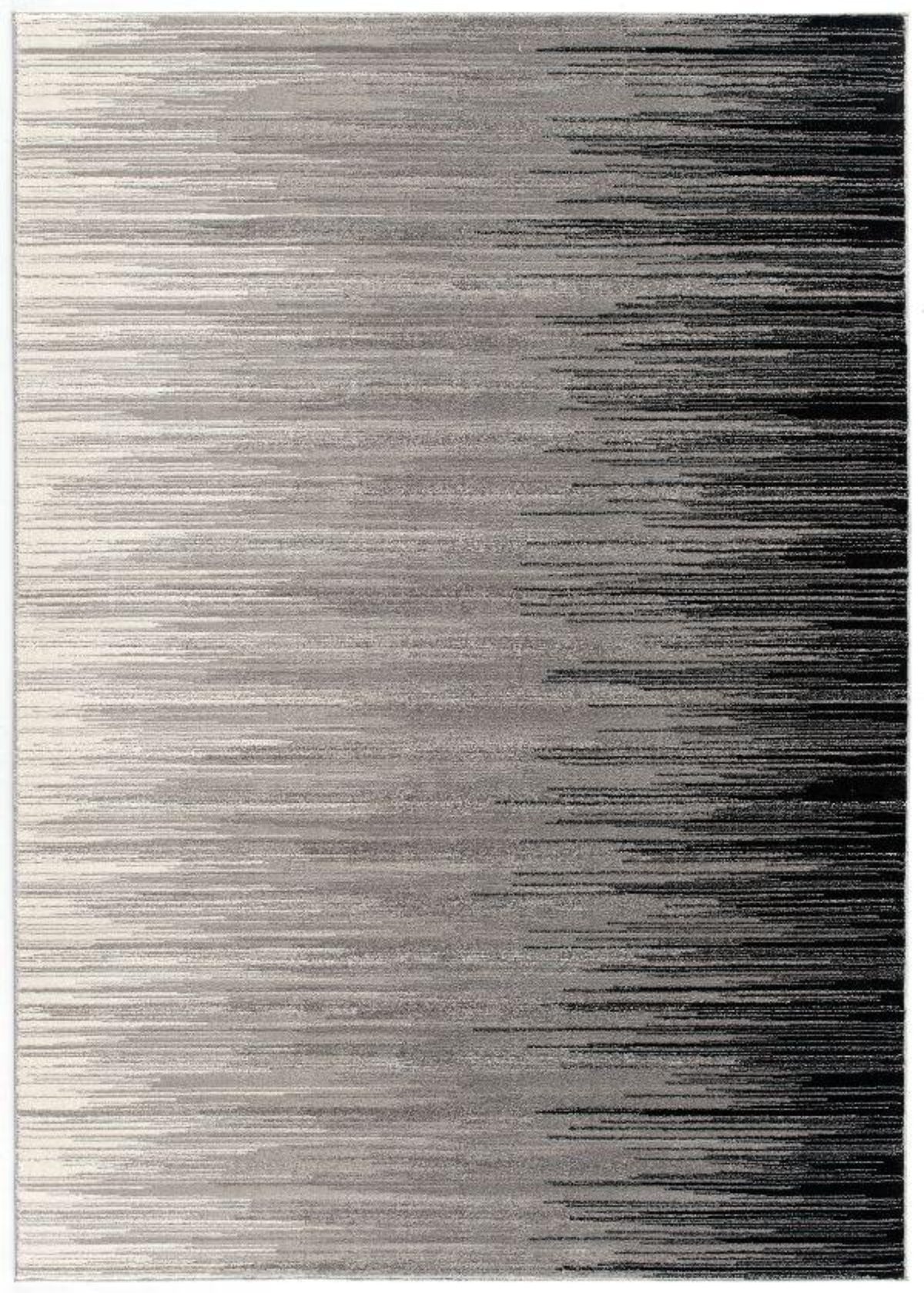 Ombra Abstract Contemporary Black and Grey Indoor Rug