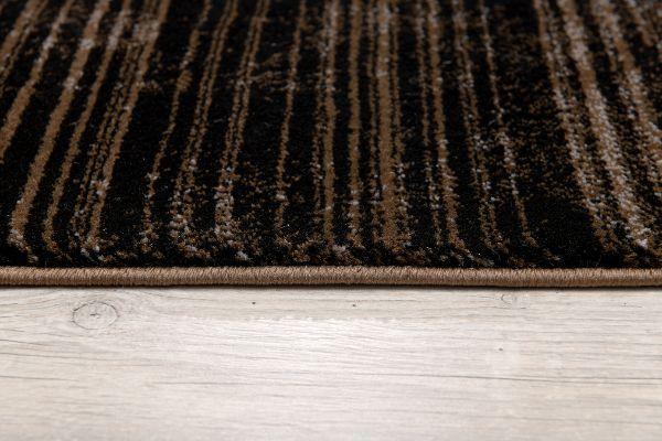 Ember Abstract Contemporary Brown and Red Indoor Rug