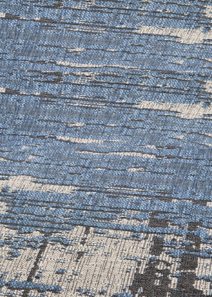 Vista Abstract Splash Blue Rug