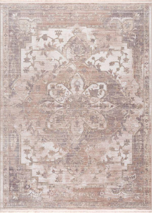 Tapis beige bohème marocain Amalfi