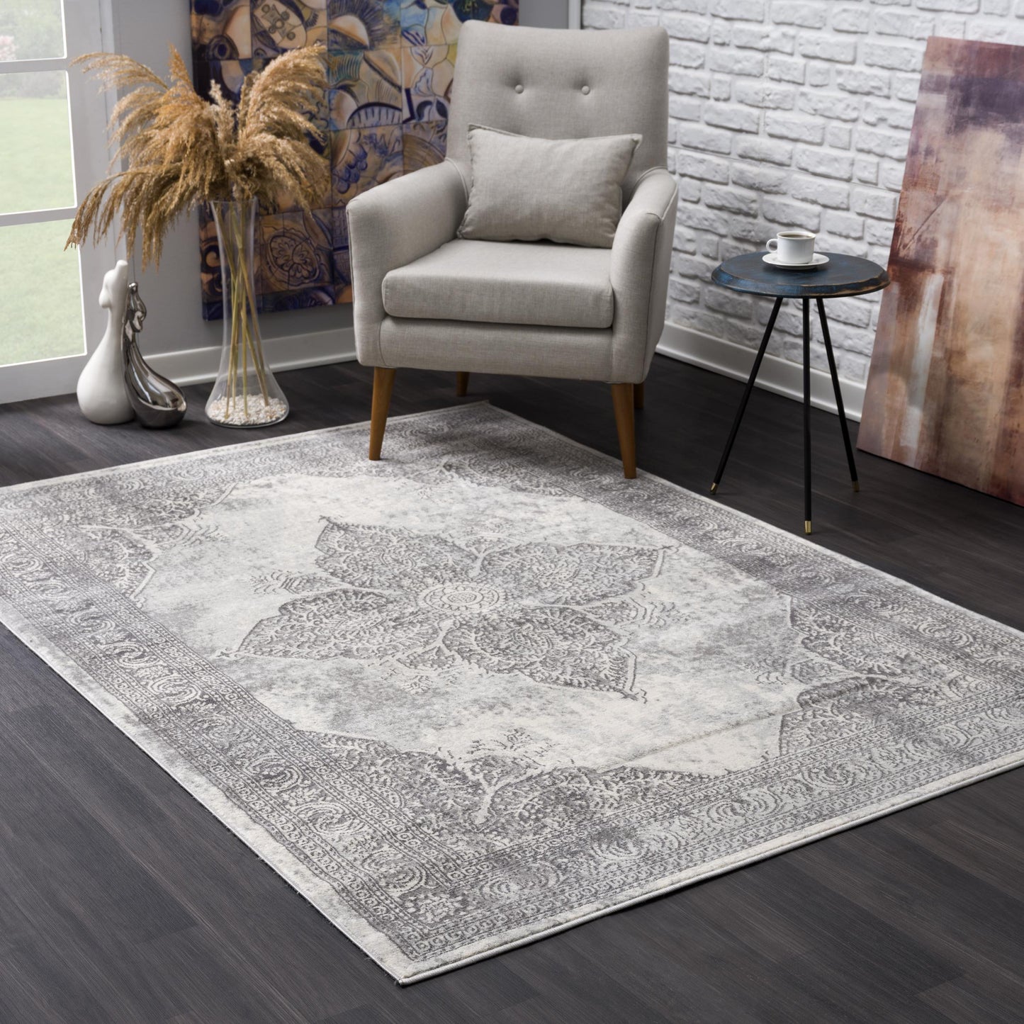 Tapis Gris du Sud-Ouest Marocain Havane